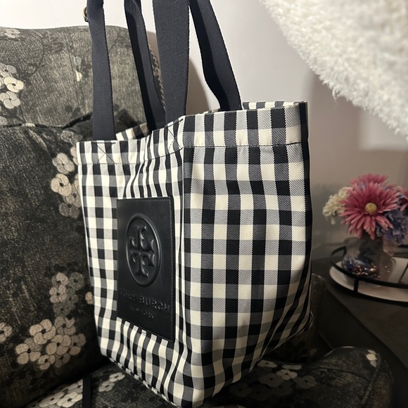 Tory Burch Piper Gringham Tote - Picture 6 of 7